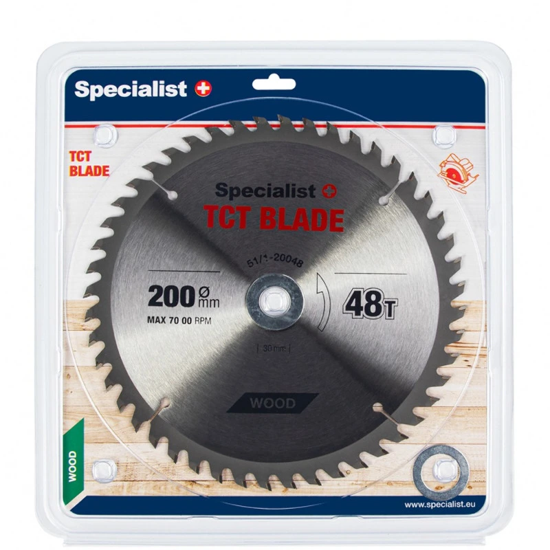 Specialist+ 51/1-20048 Диск відрізний по дереву 200x48Tx30/20/16