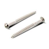 Шуруп по дереву нержавеющий с полукруглой головкой, прямой шлиц. DIN 96