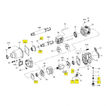KING TONY Комплект для ремонта (сост.4,5,2226(6),32,42,48,49) для 338хх-180 | 33832-CTK