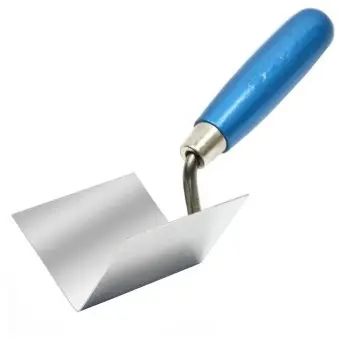 Мастерок штукатурний для внутрішніх кутів сталева з нержавіючим покриттям 80х60х60мм Favorit