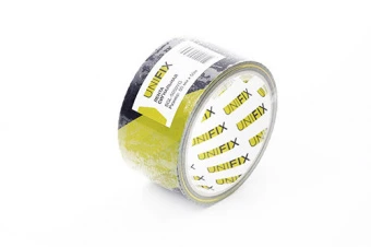 Сигнальная лента 50мм*50м желто-черная UNIFIX