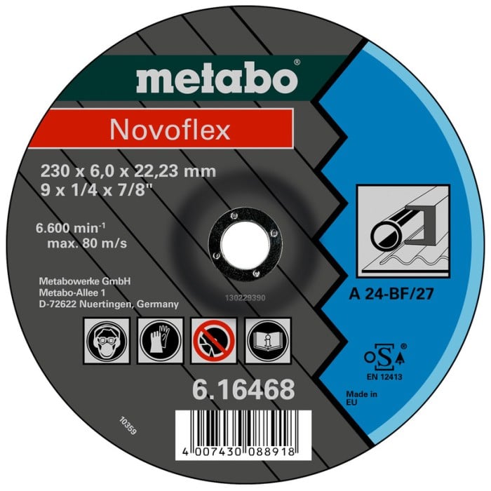 Зачисний круг Metabo Novoflex (180x6x22.23 мм) (616465000)