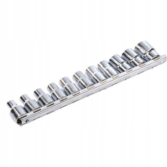 Набор 12-гранных головок на планке TOPTUL 12-гр. 1/2" 11ед. 8-22мм GAAQ1601U-12