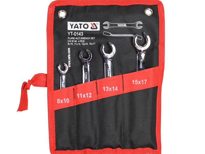 YATO Ключі накидні YATO : Відкриті, М= 8х10-15х17 мм, Набір 4 шт.  | YT-0143