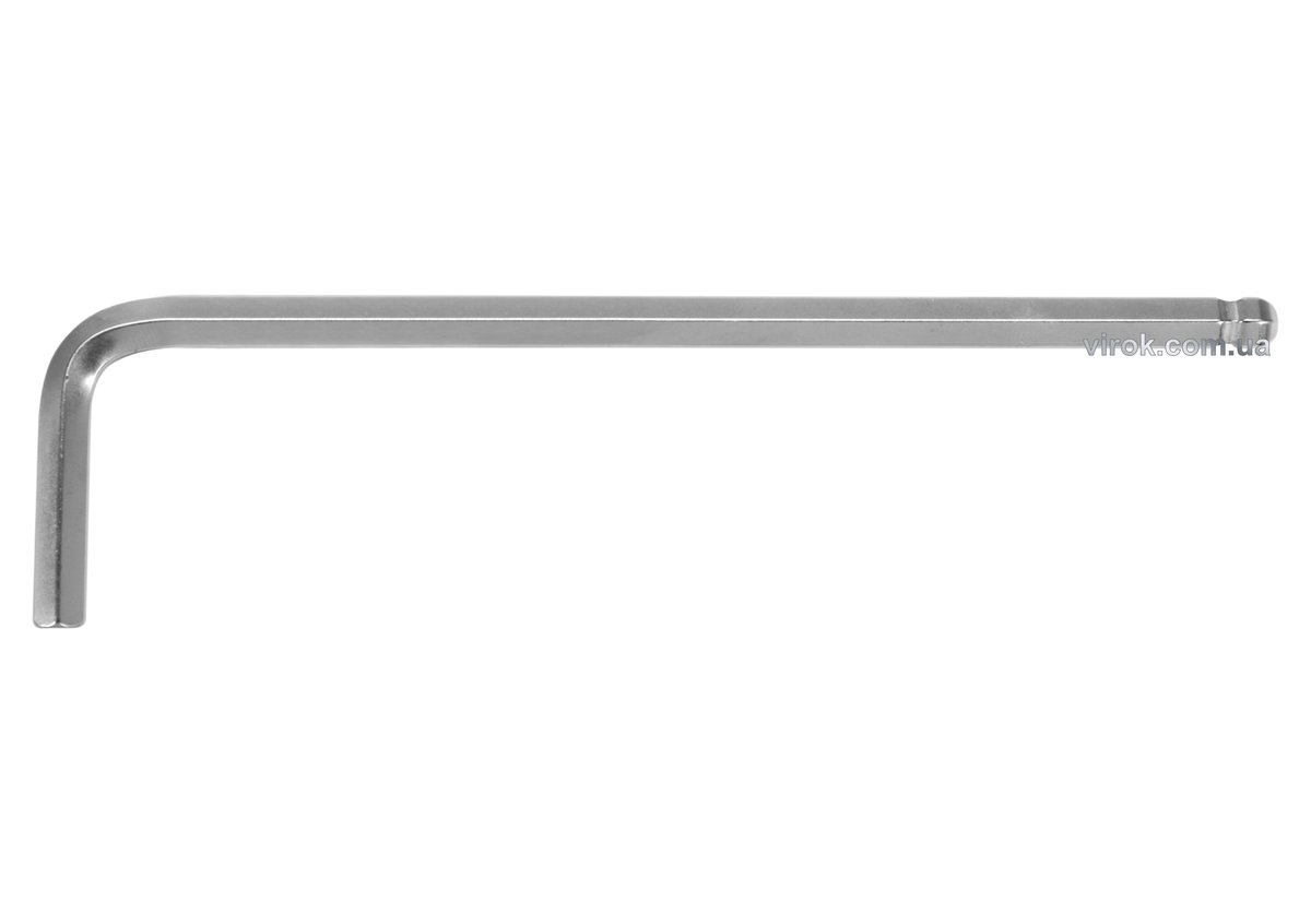 YATO Ключ 6-гранний Г-подібний 2-сторонній YATO Cr-V, М 6 мм, з кульовим наконечником, 32 х 140 мм  