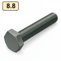 Болты оцинкованные серые DIN 933, класс прочности 8.8 на shurup.ua Болты оцинкованные серые DIN 933, класс прочности 8.8