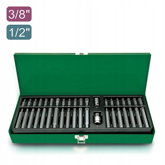 Набор бит TOPTUL 10мм HEX,TORX,SPLINE 40ед. GAAD4002