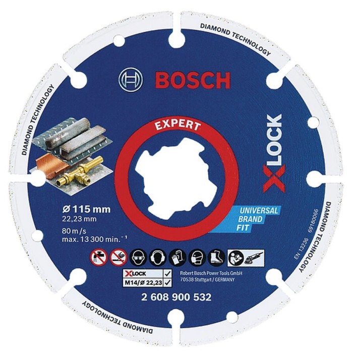 Диск алмазний Bosch X-Lock Expert (115x22.23 мм) (2608900532)