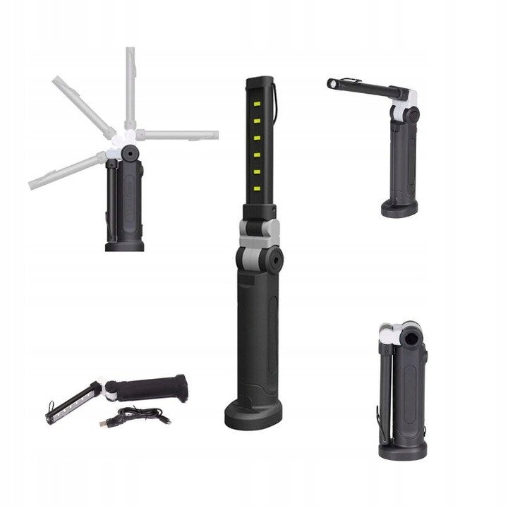LED фонарь складной аккумуляторный 6+1 PROTESTER WL-0601