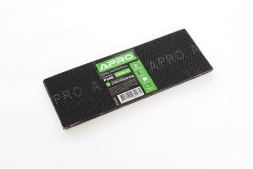 Сетка абразивная APRO P240 105*280мм электрокорунд (10шт)