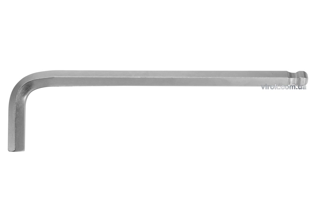 YATO Ключ 6-гранний Г-подібний 2-сторонній YATO Cr-V, М9 мм, з кульовим наконечником, 38 х165 мм  | 