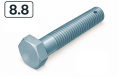 DIN 933 8,8 Delta Болт з шестигранною головкою і повною різьбою, контровочним отвором в нарізі на shurup.ua DIN 933 8,8 Delta Болт з шестигранною головкою і повною різьбою, контровочним отвором в нарізі