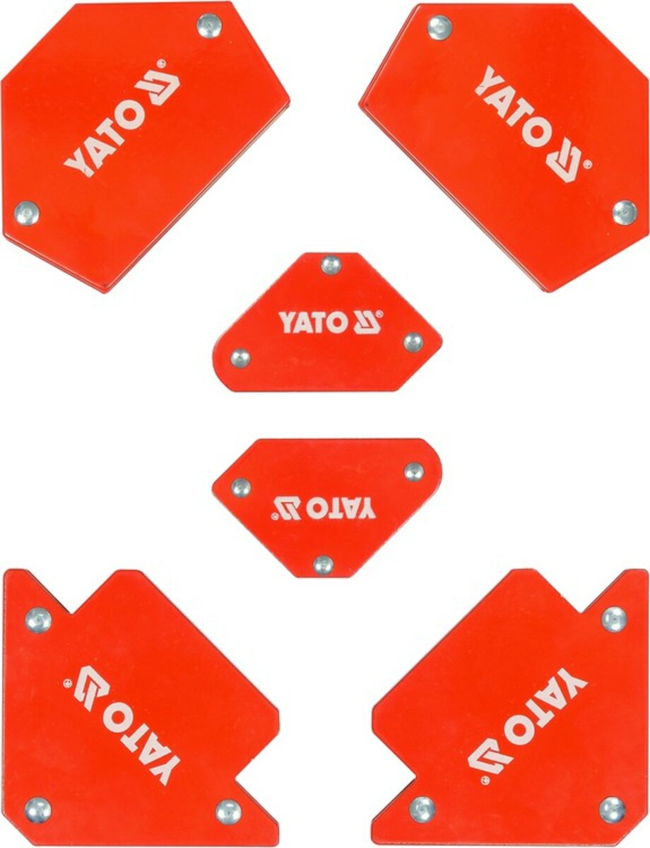 YATO Кутники магнітні для зварюв YATO: кут: 45°, 90°, 135°, 2- 4.5 кг, 43х72х12мм, 4- 11,5кг, 82х118