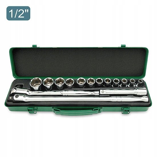 Автомобильный набор инструментов TOPTUL 1/2" 15ед. (6-гр.) GCAD1508