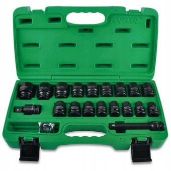 Набор ударных головок для пневмогайковерта TOPTUL 1/2" 10-32мм 27ед. GCAI2701