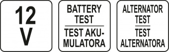 STHOR Тестер діодний цифровий напруги акумуляторів і генераторів до 12 В  | 81741