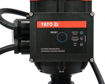 YATO Насос для води поверхневий мережевий YATO: 600Вт, 3100 л/год, макс.висота-35 м, макс.глибина-9 