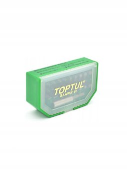 Набор бит для шуруповерта 31ед. TOPTUL 1/4" SL;PH;PZ;TORX;HEX + магнитный держатель GAAW3101