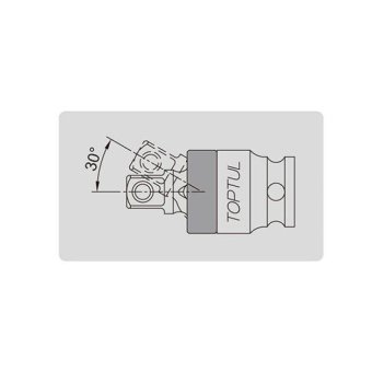Кардан ударный 1/2" TOPTUL усиленный KACN160B