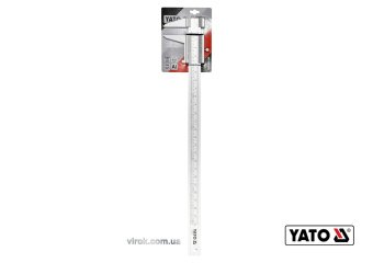 YATO Штангенциркуль YATO : L= 600 мм, точність ± 0.05 мм, губки- 80 мм. AL  | YT-70740