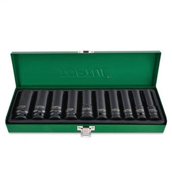 Набор головок дюймовых ударных длинных TOPTUL 1/2" 7/16-1" 10ед. GEAD1002