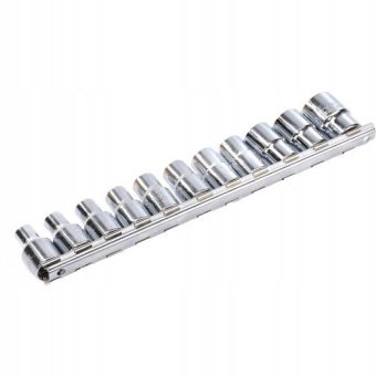 Набор 12-гранных головок на планке TOPTUL 12-гр. 1/2" 11ед. 8-22мм GAAQ1601U-12