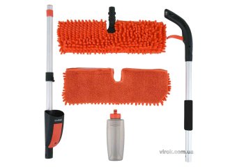 LUND Швабра 2-стороння з розпилювачем : з 2 мікрофібрами, платф- 41х1см, ємність- 35мл, l=118см  | 6