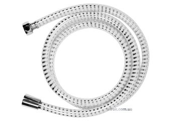 FALA Шланг для душа Ø= 14 мм, покритий хром-білою ПВХ гофрою, G 1/2, l= 2 м  | 75653