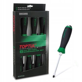 Набор ударных отверток TOPTUL (с шестигранником) 6 ед. GAAE0613