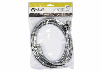 FALA Шланг для душа Ø= 14 мм, з нержавіючою сталевою хромованою гофрою, G 1/2, l= 1,5 м  | 75648