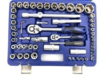 Автомобильный набор инструментов 1/4", 1/2" 108ед. (6-гр.) СТАНДАРТ STM-0108-6