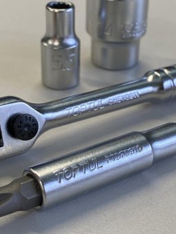 Магнитный битодержатель TOPTUL 1/4" L100мм (исп. с CHEV0811) FTDF0810