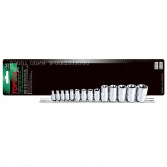 Набор головок TORX на планке TOPTUL 1/4"-1/2" E4-E24 14ед. GAAR1402