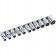 Набор 12-гранных головок на планке TOPTUL 12-гр. 1/2" 11ед. 8-22мм GAAQ1601U-12