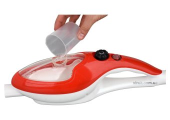 LUND Швабра парова з індикатором UV мережева : 1500 Вт, ємність- 550 мл, t= 110°С, 14 насадок  | 672