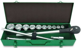 Набор головок с трещоткой TOPTUL 3/4" 14ед. (6-гр.) GCAD1405