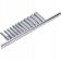 Набор головок длинных на планке TOPTUL 1/4" 12ед. 4-13мм GAAQ0802U