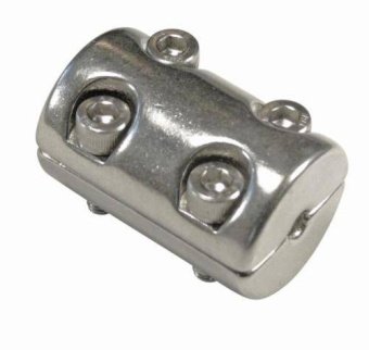 Зажимное кольцо на трос из 2 частей с 4 винтами, А4 (AISI 316)