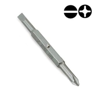 Бита двухсторонняя TOPTUL 1/4" PH1хSL5 L75мм FKAA0105