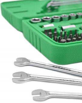 Набор инструмента TOPTUL 1/4" + ключи 49ед. GCAI4901