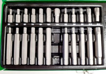 Набор бит TOPTUL 10мм HEX,TORX,SPLINE 40ед. GAAD4002