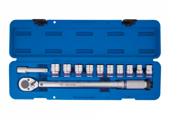 KING TONY Набор динамометрических ключей 1/2 "42-210 Нм с шестигранными головками 13-24 мм | 344251A