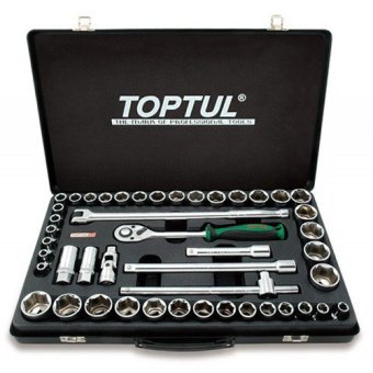 Комбинированный набор инструментов TOPTUL 1/2" (дюйм+метр.) 46ед. GCAD4601
