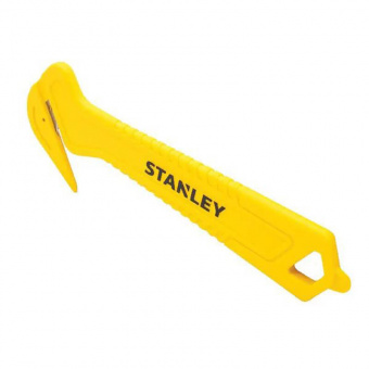 STANLEY Нож односторонний "FOIL CUTTER" для резки упаковки, безопасный, 10 шт.