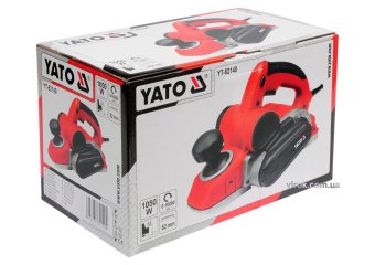 YATO Рубанок електромережевий YATO : P= 1050 Вт, платформа b= 82 мм, глиб. струг. - 0-3 мм  | YT-821