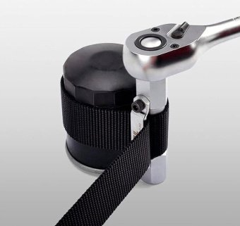 Съемник масляного фильтра нейлоновая лента TOPTUL d300 мм 1/2", 3/8" JDAV1630