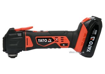 YATO Багатофункційний ручний інструмент (реноватор) акумул. YATO, 18 В Li-Ion 2 Агод, з зарядн. прис