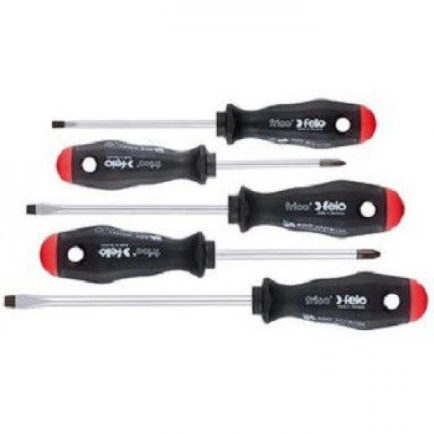 FELO Набор отверток 3,5х100 / 4,0х100 / 5,5х125 / Ph1x80 / ​​Ph2x100 / PZ2x100 // 50097118
