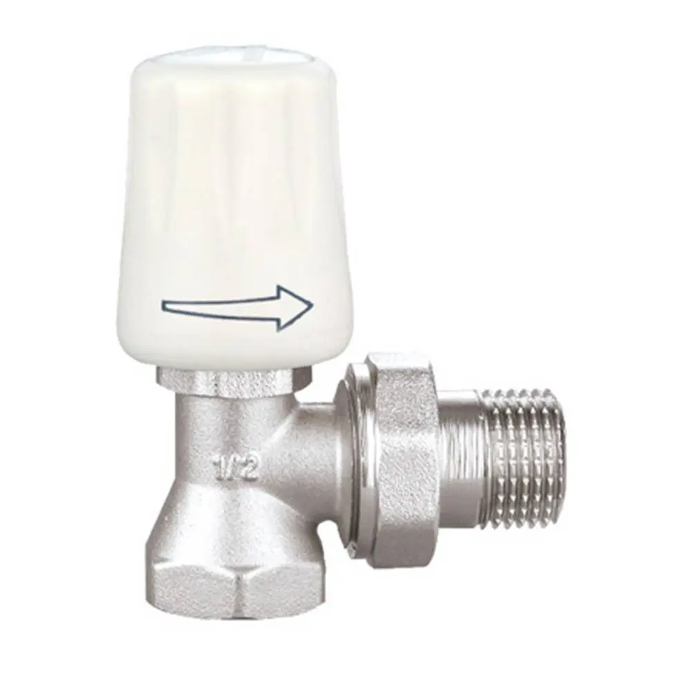 Кран латунний вентильний для підключення радіаторів кутовий 1/2 Double-lin | 78-115