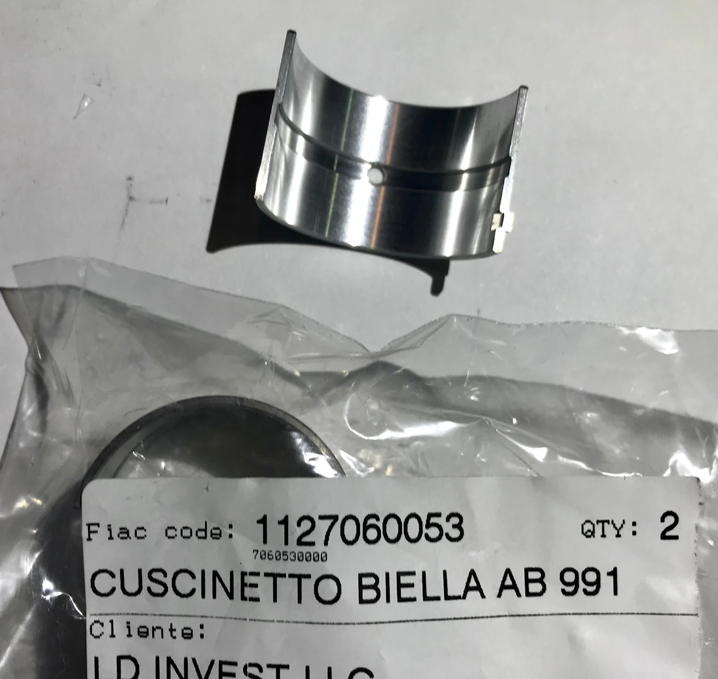 FIAC Вклад шатуна АВ998/901/981 (комплект 2 шт) | 1127060053